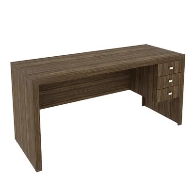 Mesa Para Escritório Home Office Me4113 - Gran Belo Mdp Nogal.