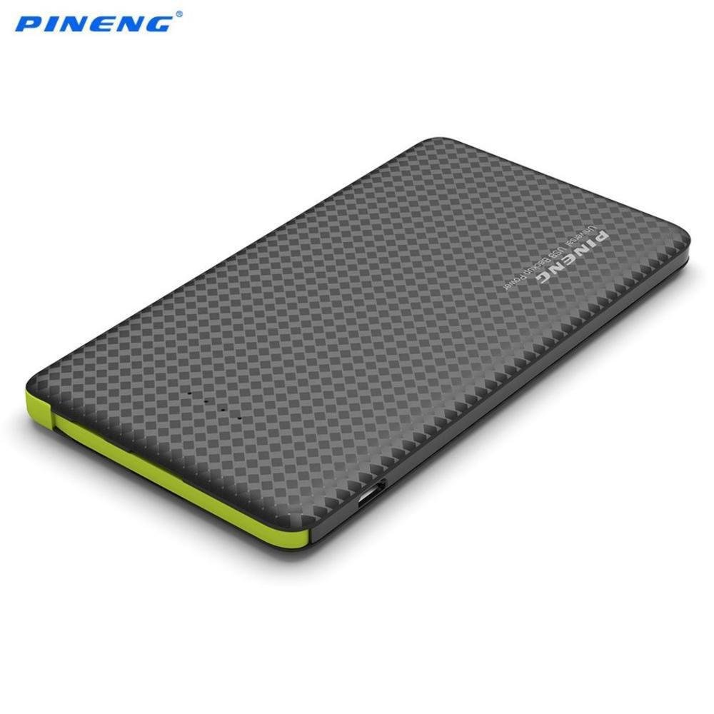 Carregador Portátil Pineng 5000mah Para Galaxy Com Adaptador USB-C