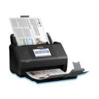 Organize-se de forma rápida e fácil com o scanner de documentos duplex e wireless WorkForce ES-580W (B11B258201). Esse equipamento permite fazer digit