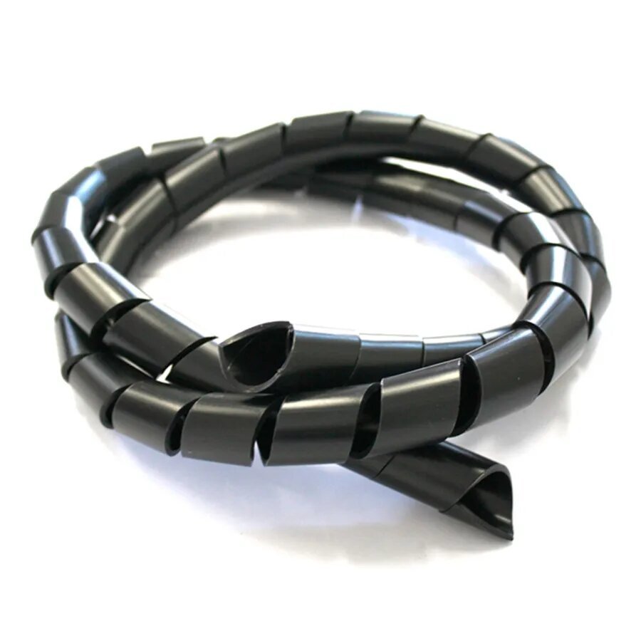 Organizador De Cabos Md9 3/4, 1.0m, Preto - Oem