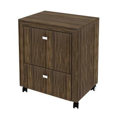 Gaveteiro Para Escritório Home Office Me4112 Mdp Nogal - Gran Belo