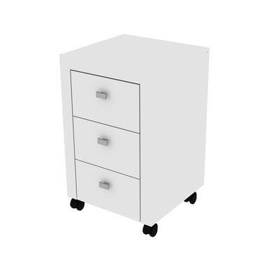 Gaveteiro Para Escritório Home Office, Me4108 Mdp, Branco - Gran Belo