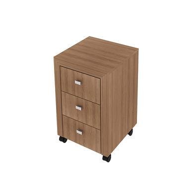 Gaveteiro Para Escritório, Home Office, Me4108 Mdp, Amendoa - Gran Belo
