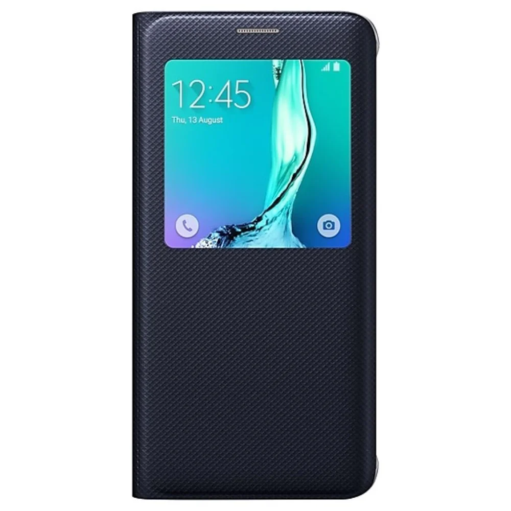Imagem 4 de 4 do produto Capa Protetora Samsung S View S6 Edge Plus Flip Cover Sm-g928 Cor:azul.