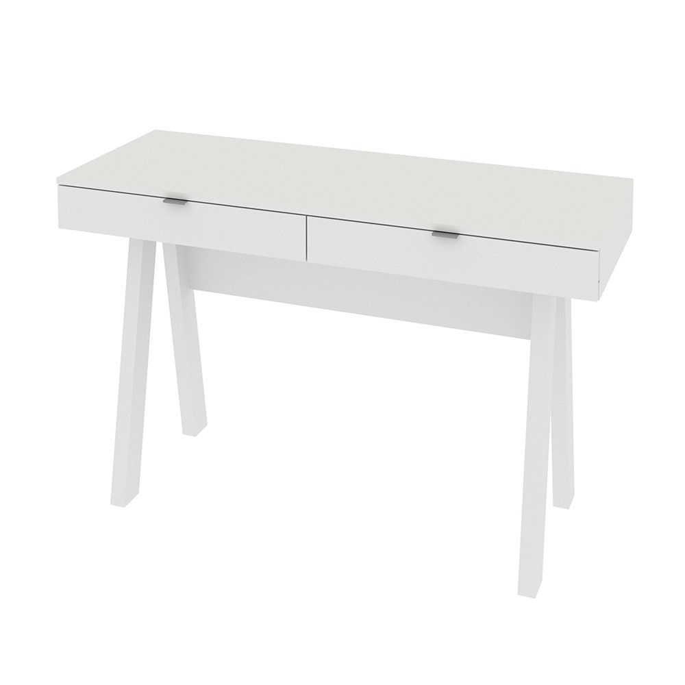 Mesa Escrivaninha Para Escritório Home Office Me4128  - Gran Belo Mdp Branco.