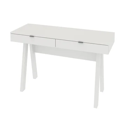Mesa Escrivaninha Para Escritório Home Office Me4128  - Gran Belo Mdp Branco.