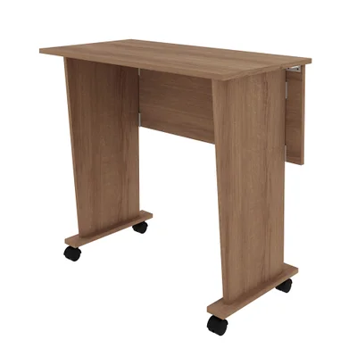Escrivaninha Gran Belo Home Office, Com Rodizio, Para Escritório, MDP, Amendoa - ME4117