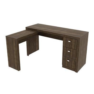 Mesa Gran Belo Home Office, Para Escritório, MDP, Nogal - ME4101