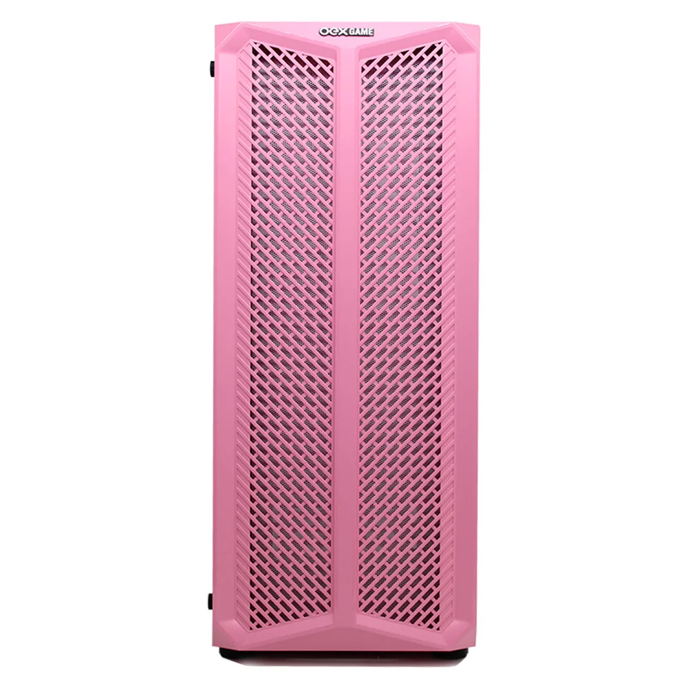 Imagem 2 de 5 do produto Gabinete Gamer Oex Haven Gh300 Full Tower, Led Rgb 120mm, Lateral Em Vidro, Rosa