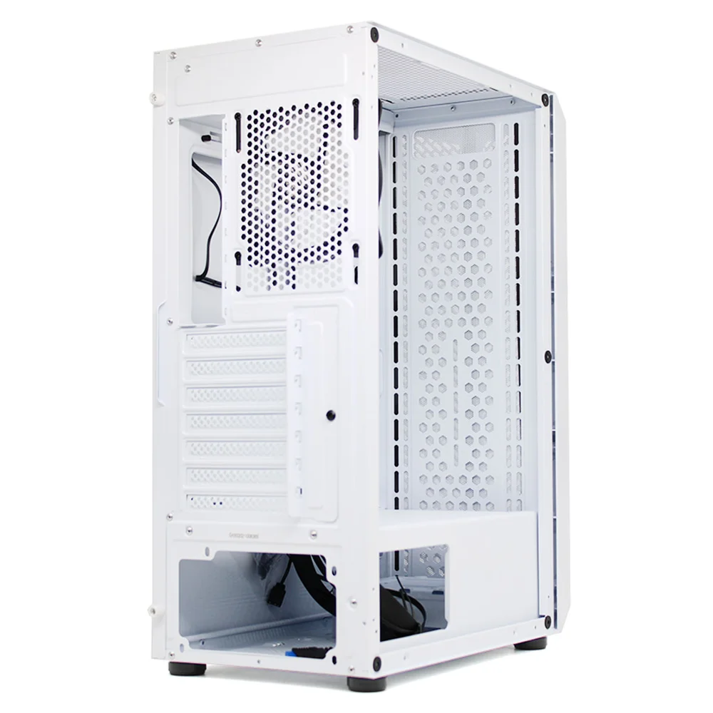 Imagem 2 de 5 do produto Gabinete Gamer Oex Haven Gh300 Full Tower, Led Rgb 120mm, Lateral Em Vidro, Branco