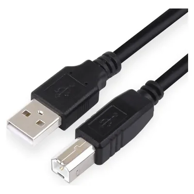 Cabo Usb 2.0 Am Para Usb Bm De Impressora 3,0 Metros Preto