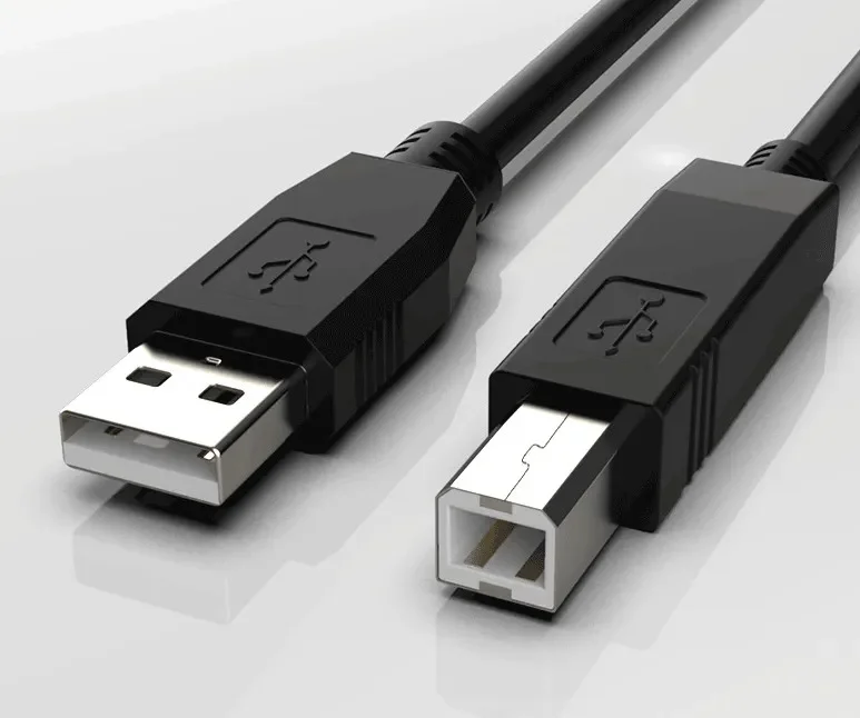 Imagem 5 de 5 do produto Cabo Usb 2.0 Am Para Usb Bm De Impressora 3,0 Metros Preto