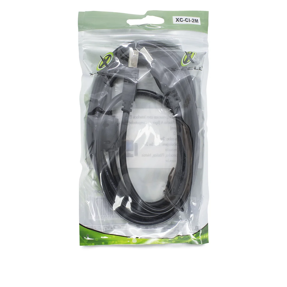 Imagem 2 de 4 do produto Cabo Para Impressora X-cell Xc-ci-2m | Xc-ci-3m | Xc-ci-5m - 2 Metros