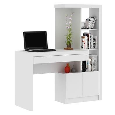 Escrivaninha Gran Belo Home Office,  Para Escritório, MDP, Branco - ME4143