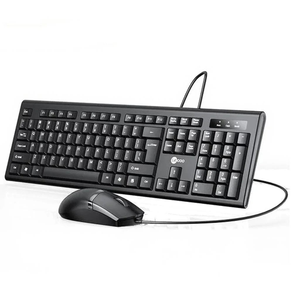 Kit Teclado E Mouse Usb Lecoo Cm102 Preto KaBuM