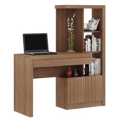 Escrivaninha Gran Belo  Home Office, Conjunto Para Escritório, MDP, Amendoa - ME4143