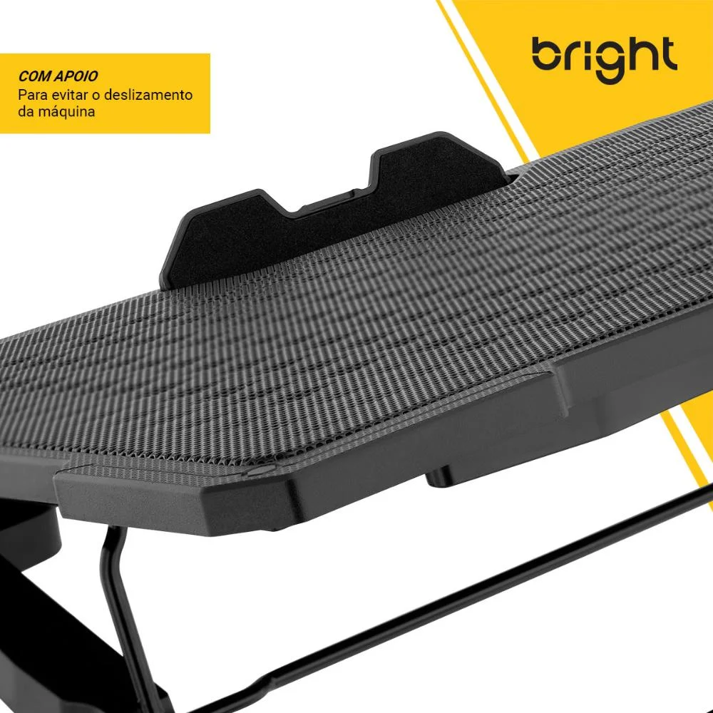 Imagem 2 de 5 do produto Cooler Para Notebook 6 Fans, Led E USB Hub, Bright - Bc002