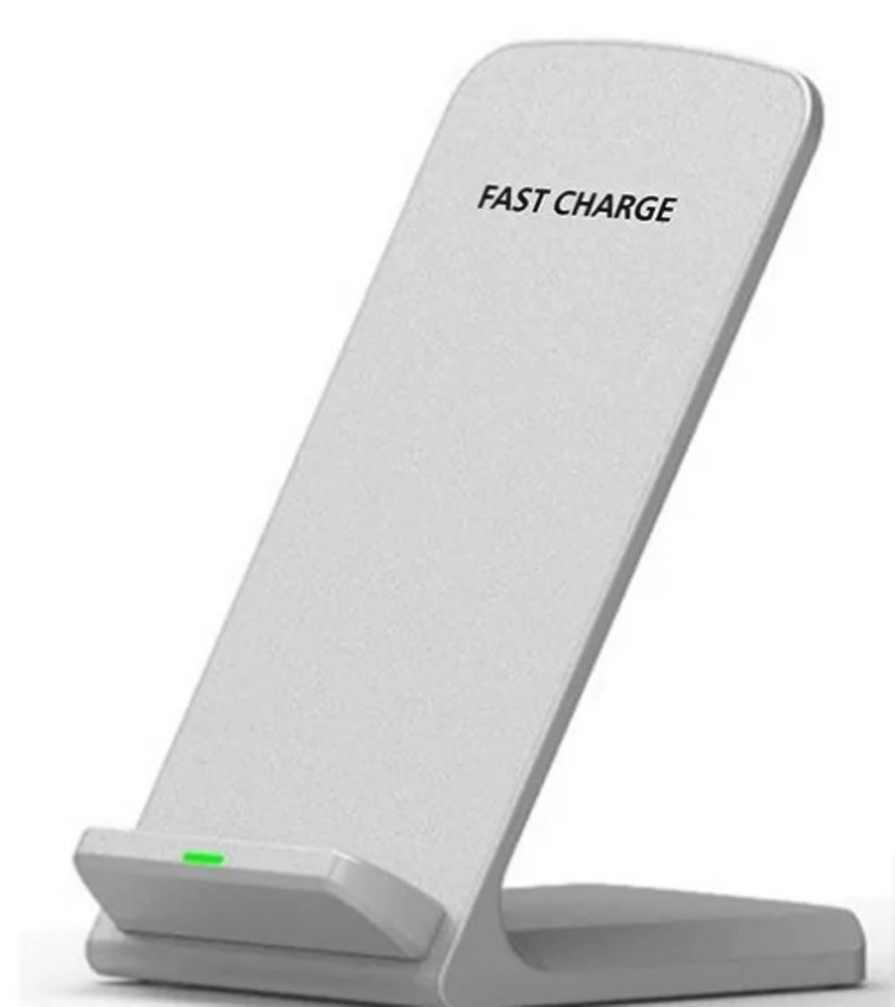 Carregador Por Indução Sem Fio, USB, QC Portátil , Bivolt, Branco