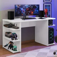 Mesa Madesa 9409, Para Computador Gamer, Branco