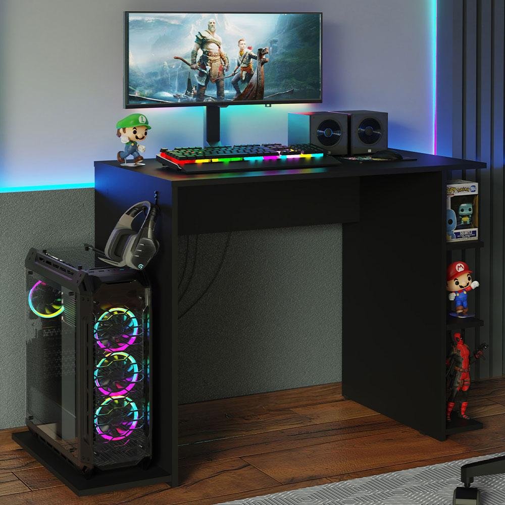 Mesa Para Computador Gamer Madesa,  9414,Preta