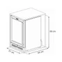 Cervejeira Venax Top Light-in 100, 34 Garrafas, 220V, Preto Fosco
