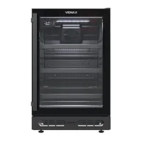Cervejeira de Embutir Venax Top Light-in 100, 34 Garrafas, 127V, Preto Fosco