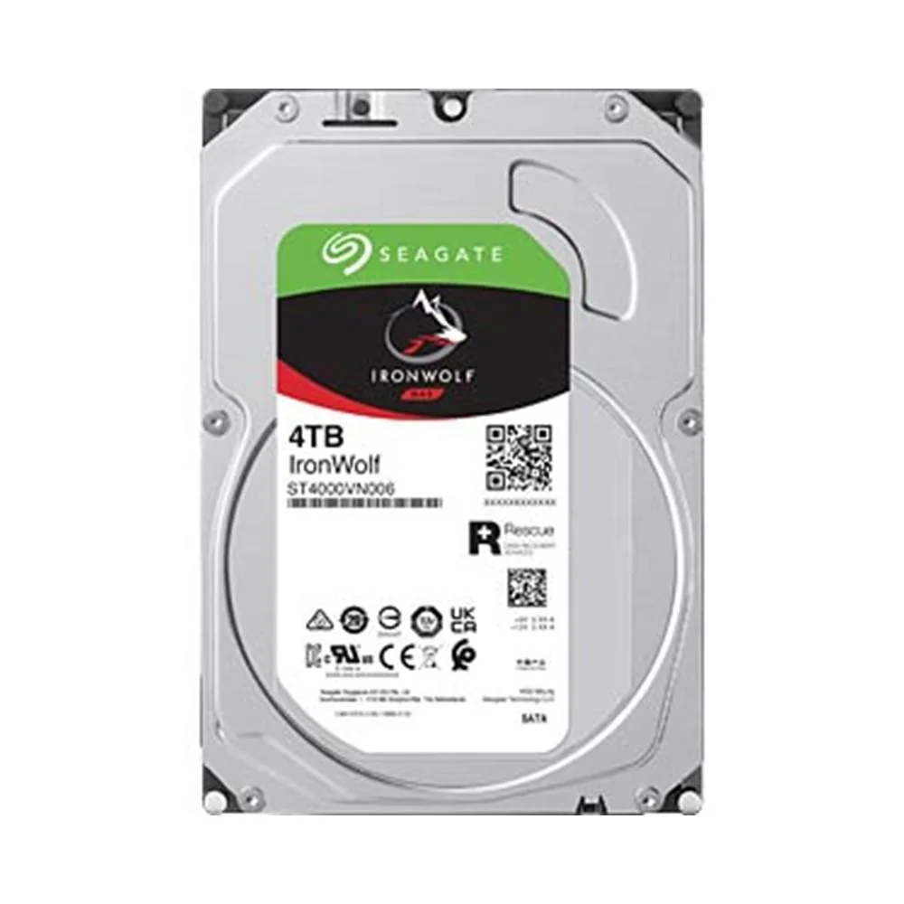 Imagem 4 de 4 do produto HD Seagate 4TB IronWolf Desktop, NAS, 5400 RPM, 256MB, 3.5, SATA 6 - ST4000VN006