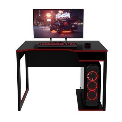 Mesa Gamer Gran Belo Home Office, Para Escritório, MDP, Preto e Vermelho - ME4161