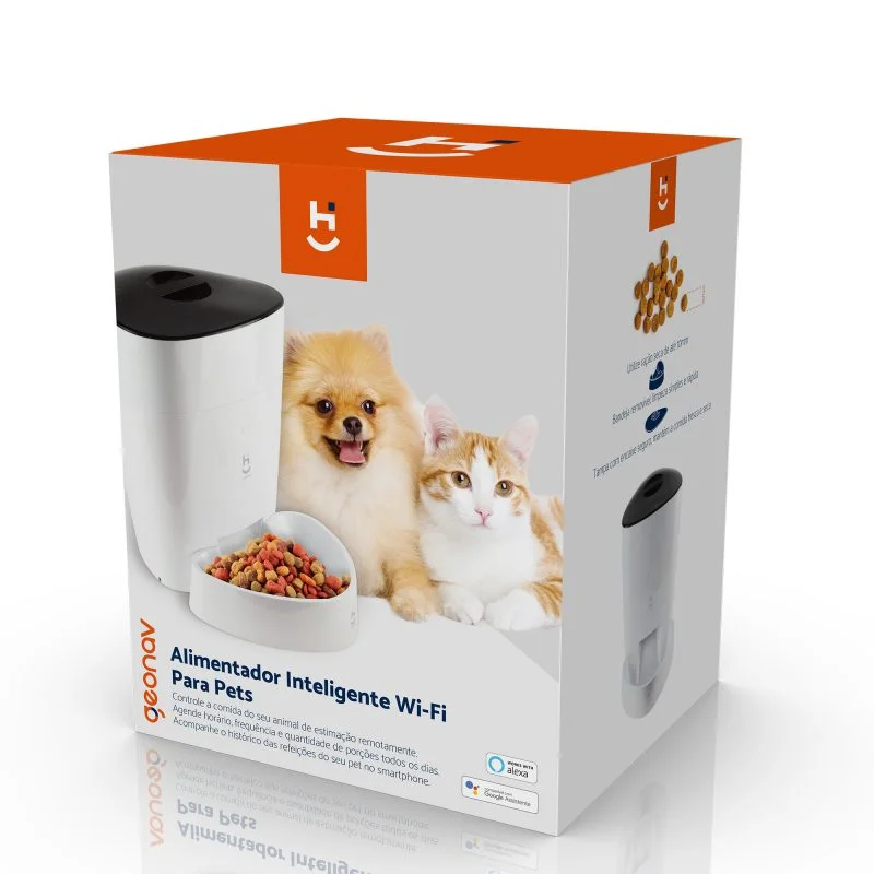 Imagem 4 de 5 do produto Alimentador Pet Geonav Inteligente Wi-fi Hipetcom