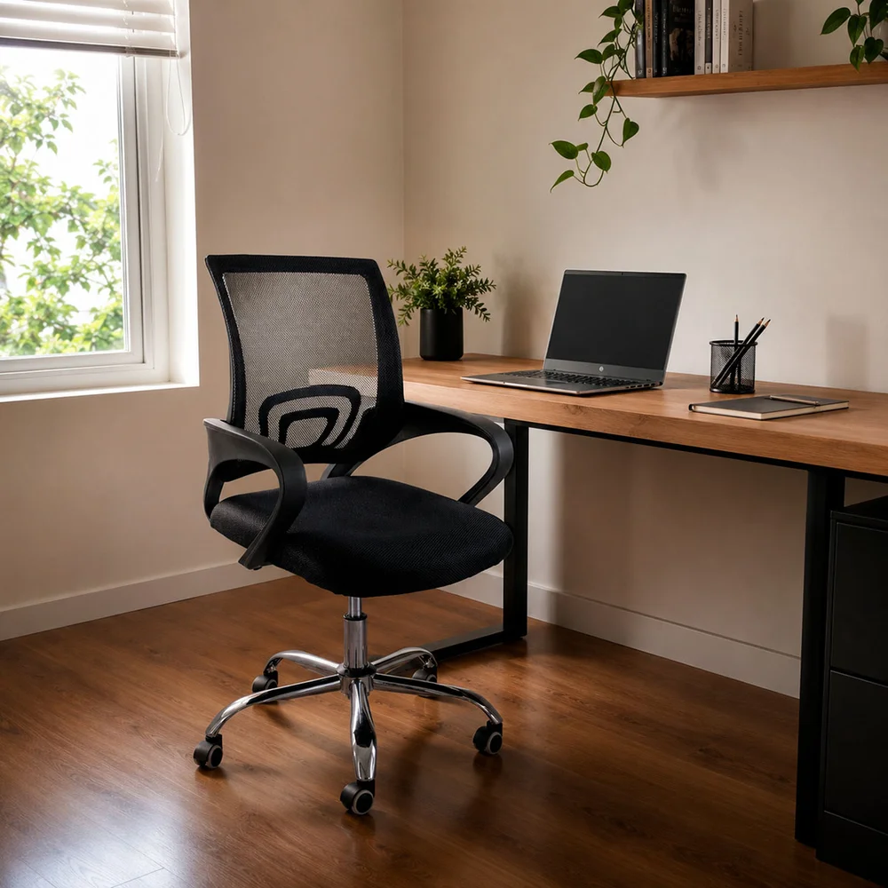 Imagem 2 de 5 do produto Cadeira De Escritorio, Begonia Tela Mesh, Ergonomica Giratoria
