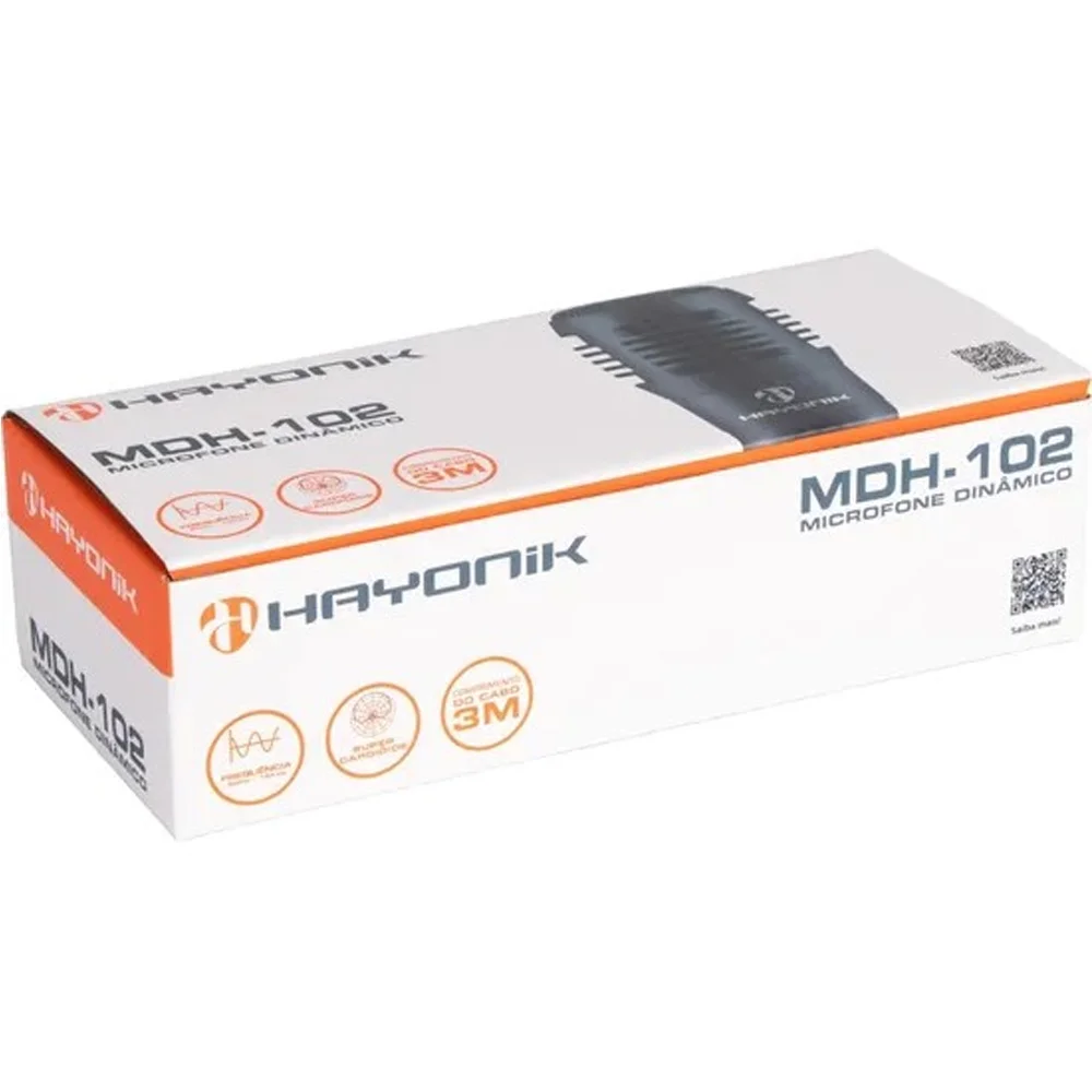 Imagem 2 de 5 do produto Microfone Dinâmico Cardioide Semi Profissional Com Cabo 3m