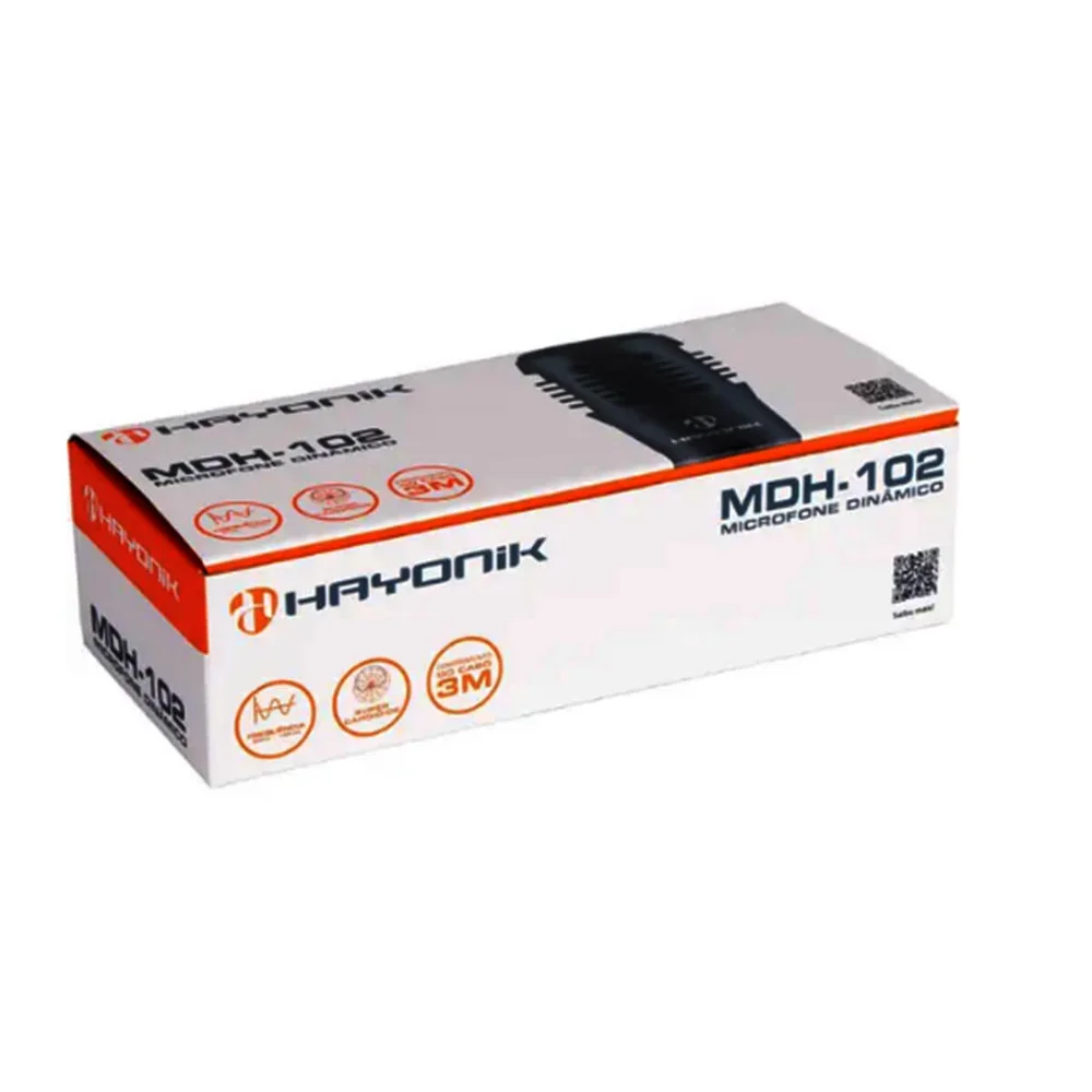 Imagem 3 de 5 do produto Microfone Dinâmico Cardioide Semi Profissional Com Cabo 3m