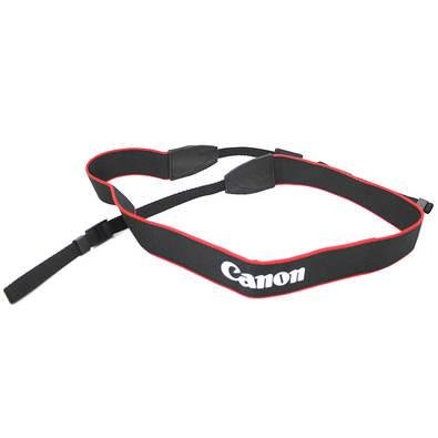 Alça De Pescoço Canon, Para Máquinas Tipo DSLR, C/ 3cm De Largura, Preto/Vermelho