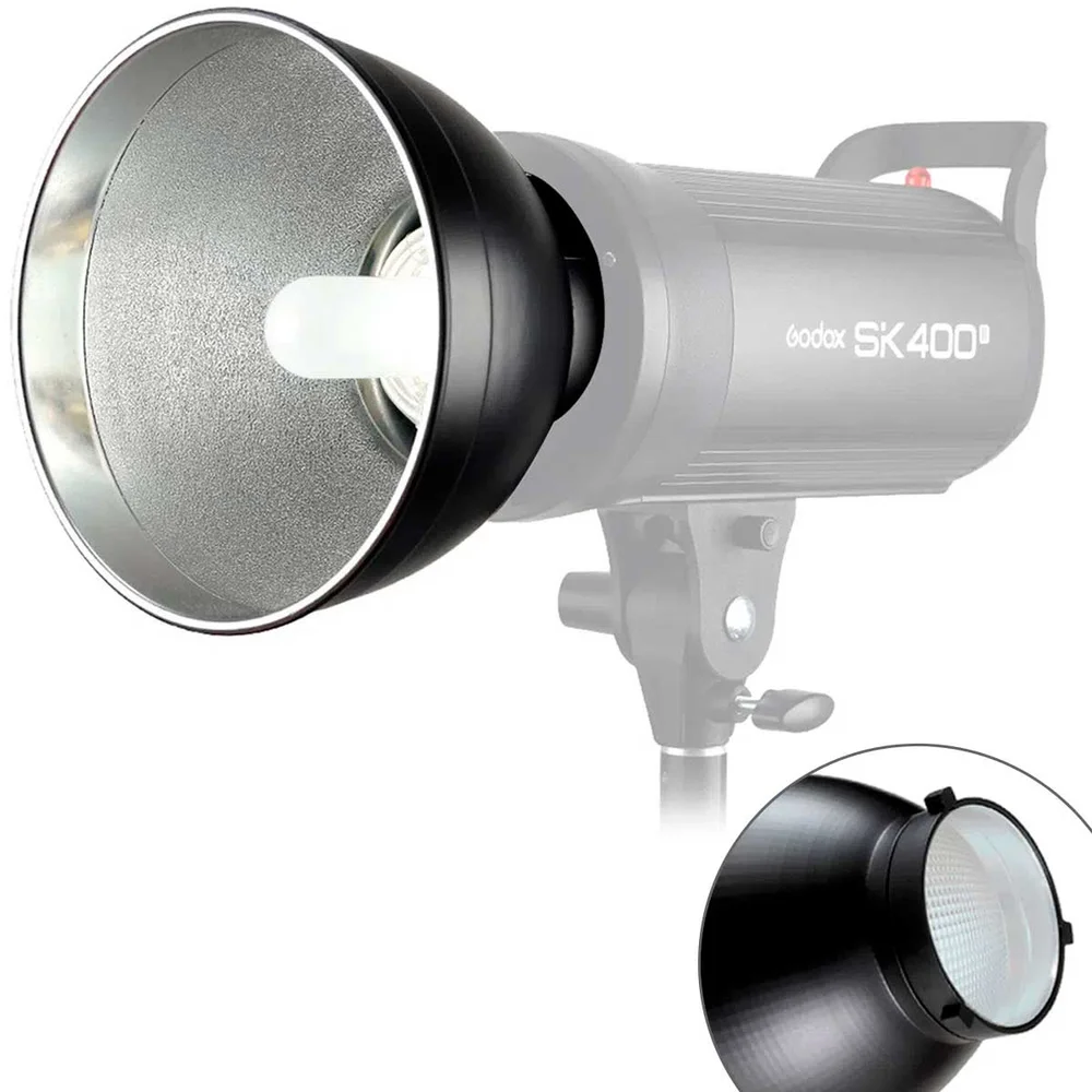 Imagem 3 de 3 do produto Refletor Greika QTII7, Panela Standard Montagem Flash Bowens, Preto