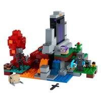 LEGO® Minecraft O Portal em Ruínas (21172) leva a paixão do jogador de Minecraft pelo jogo para outra dimensão.Aventura do portal de Minecraft para en