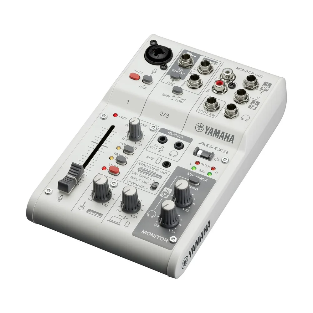 YAMAHA ヤマハ AG03MK2 ホワイト YAMAHA AG03MK2 White（ホワイト） ライブストリーミングパック