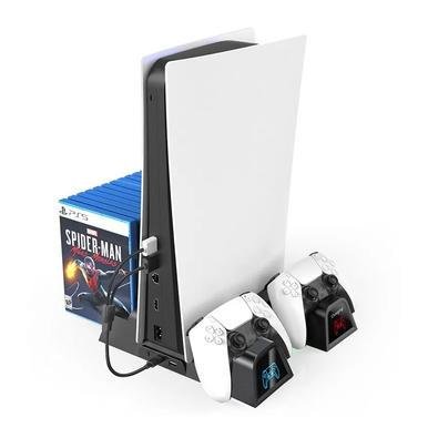 Suporte Fy para Ps5 Com Cooler Resfriador e Carregador De Controles