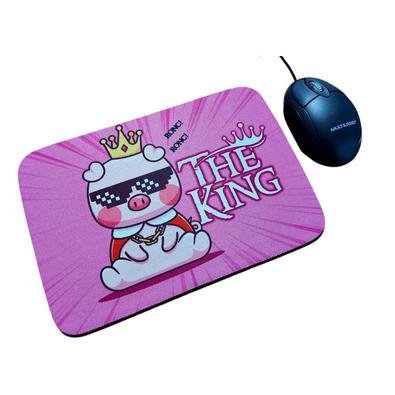 Kit Mouse Multi, USB 2.0, Preto - MO300 e Mousepad Pig King