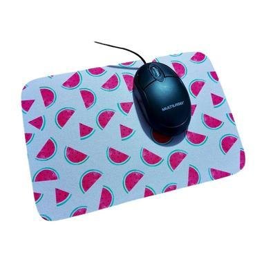 Kit Mouse Multi, USB 2.0, Preto - MO300 e Mouse Pad Melancia, 23x16CM