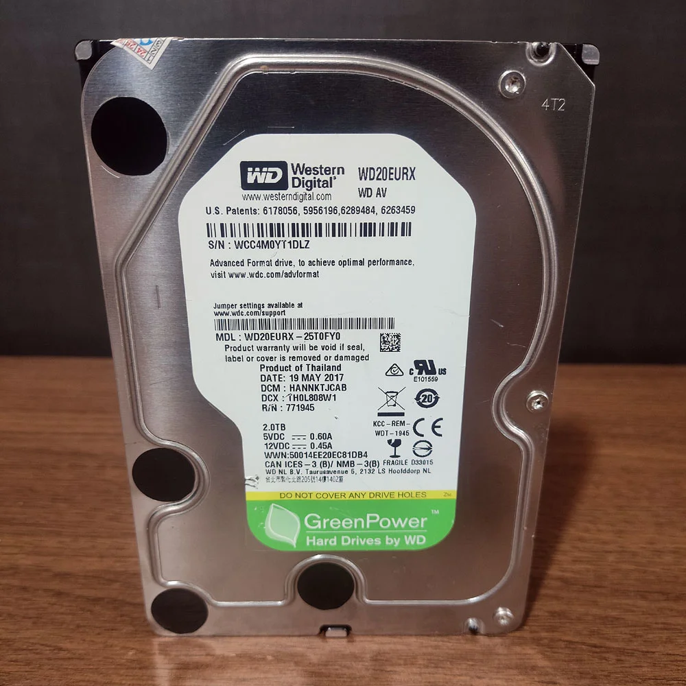 HD Western Digital 1TB Green Power 5400 RPM SATA