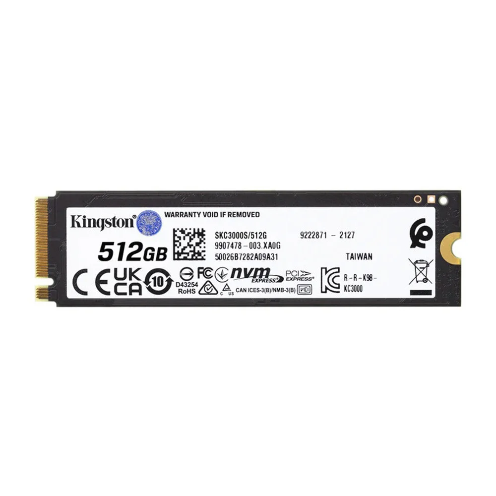 SSD Kingston Kc3000, 512GB, M.2 2280 Pcie, Nvme, Leitura: 7000MB/s E Gravação: 3900MB/s, Para Pc E Ps5 - Skc3000s/512g SSD Kingston Kc3000, 512GB, M.2 2280 Pcie, Nvme, Leitura: 7000MB/s E Gravação: 3900MB/s, Para Pc E Ps5 - Skc3000s/512g