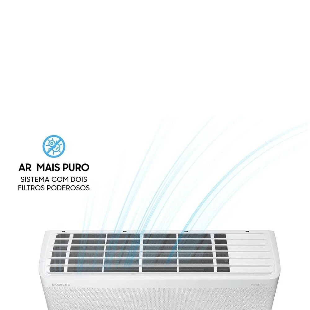 Ar Condicionado Samsung Wind Free Connect Split, Inverter, 12000 BTUs, 220V, Quente E Frio - Ar12bseaawknaz Ar Condicionado Samsung Wind Free Connect Split, Inverter, 12000 BTUs, 220V, Quente E Frio - Ar12bseaawknaz
