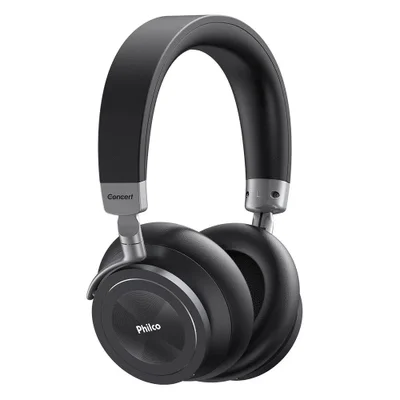 Headphone Philco Pfo05btsg Concert,Preto,Bluetooth, 40mm, Anc.