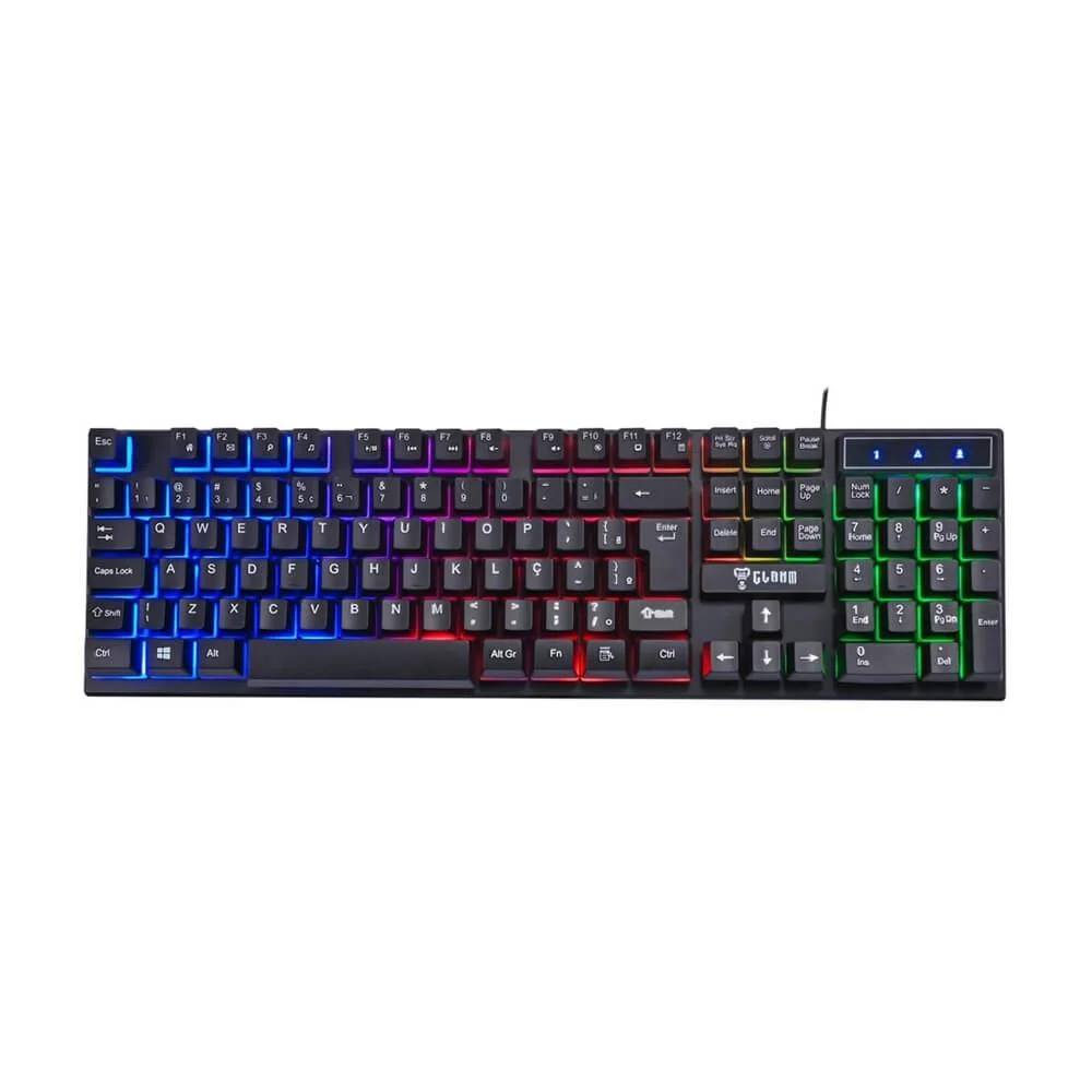 Teclado MeMBrana Gamer Clanm Jungle Cl-tj8313,Preto. Teclado MeMBrana Gamer Clanm Jungle Cl-tj8313,Preto.