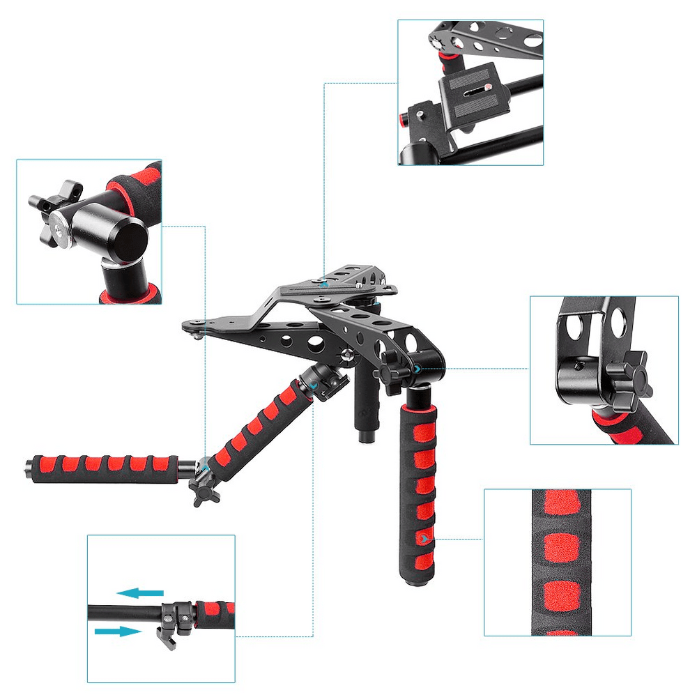 Suporte De Ombro Greika Rig Sp2, Para Câmera DSLR Steadycam