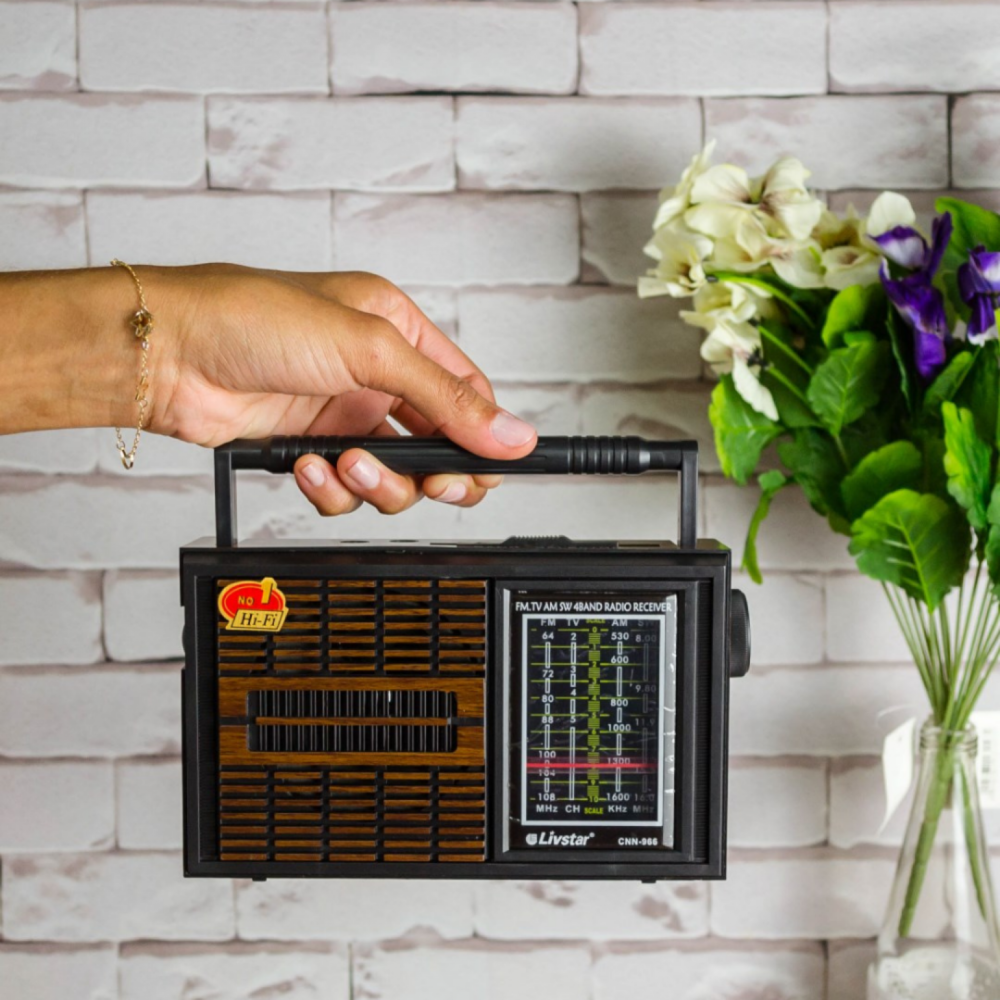 Imagem 2 de 4 do produto Rádio Portátil Am Fm Entrada Fone De Ouvido Sem Usb