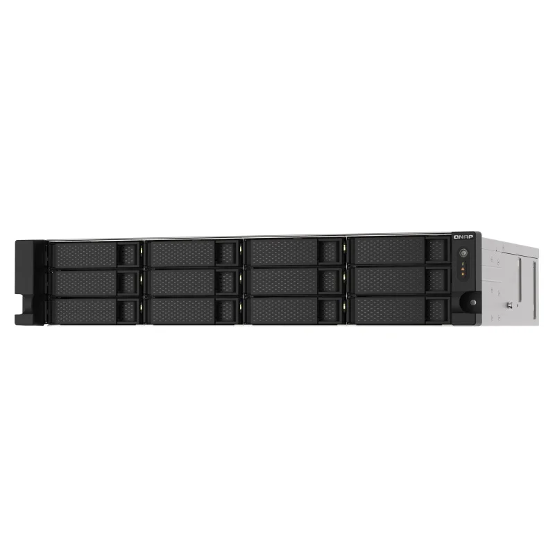 Storage Qnap 8GB, NAS, AMD Ryzen Embedded V1500B, 2.2Ghz, UDIMM DDR4, 12 Baias - TS-1273AU-RP-8G-US Storage Qnap 8GB, NAS, AMD Ryzen Embedded V1500B, 2.2Ghz, UDIMM DDR4, 12 Baias - TS-1273AU-RP-8G-US
