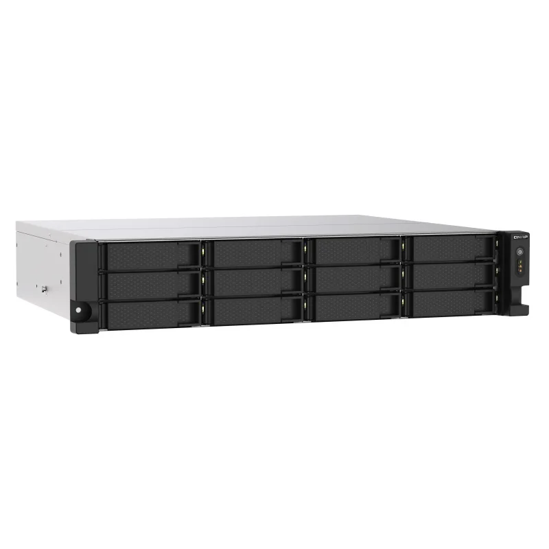 Storage Qnap 8GB, NAS, AMD Ryzen Embedded V1500B, 2.2Ghz, UDIMM DDR4, 12 Baias - TS-1273AU-RP-8G-US Storage Qnap 8GB, NAS, AMD Ryzen Embedded V1500B, 2.2Ghz, UDIMM DDR4, 12 Baias - TS-1273AU-RP-8G-US