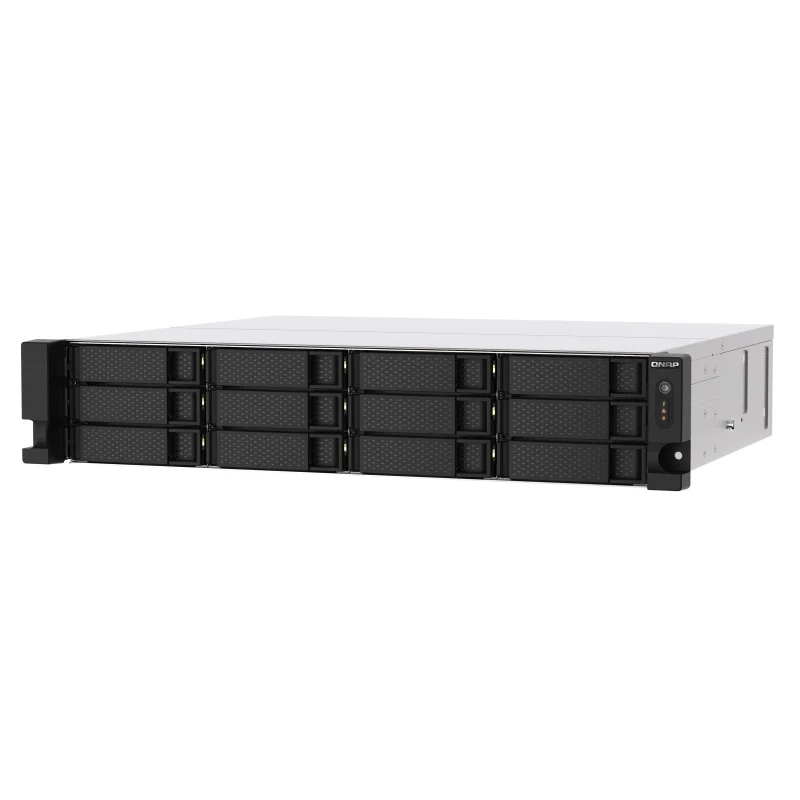 Storage Qnap 8GB, NAS, AMD Ryzen Embedded V1500B, 2.2Ghz, UDIMM DDR4, 12 Baias - TS-1273AU-RP-8G-US Storage Qnap 8GB, NAS, AMD Ryzen Embedded V1500B, 2.2Ghz, UDIMM DDR4, 12 Baias - TS-1273AU-RP-8G-US