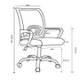 Cadeira De Office Fortt Lisboa Csf02-p, Até 120 Kg, Base Cromada Com Rodinha, Preta